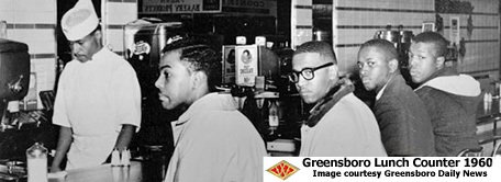 Greensboro Lunch Counter protesters at Woolworths.