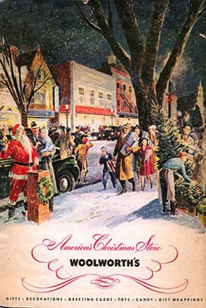 In marked contrast to the austerity and rationing facing shoppers at its European subsidiaries, the American F.W. Woolworth Co its clientele to a new, full-colour Christmas Catalogue in 1940.