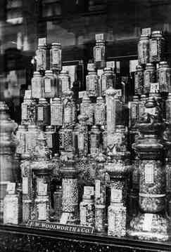 Back in the 1930s many pic'n'mix displays in Woolies windows featured ornate jars of sweets