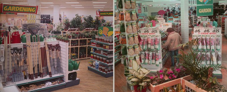 The new look Garden section of a large Woolworths store in 1986, after the brand was refocused by Kingfisher