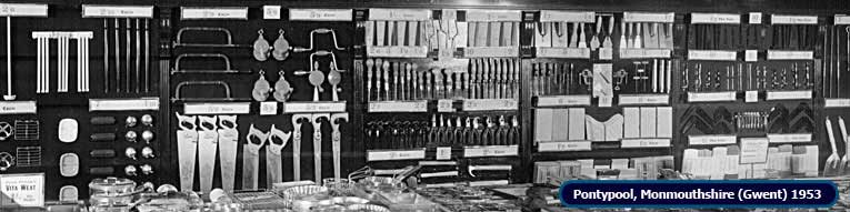 An extended range of Do-It-Yourself at Woolworth's in Pontypool, Monmouthshire (Gwent) in 1953