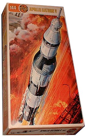An Airfix kit of the Saturn V rocket from 1969