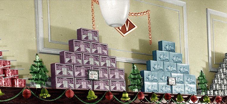 Pyramid displays of Toys above the wall counters were a trademark of the best Woolworths stores for 100 years from 1909 to 2008