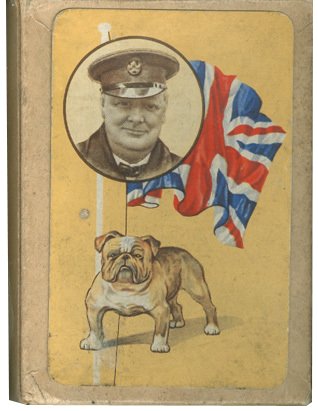 The favourite design of playing cards from Woolworth's in World War II featured a patriotic image of 'the British bulldog' - Prime Minister Winston Churchill