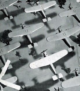 Toy planes, made of tinplate - best sellers from the shelves of Woolworth's in 1938
